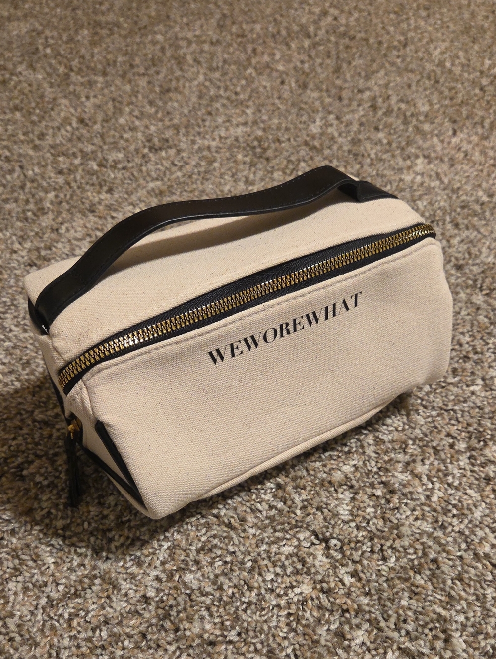 WEWOREWHAT 100% Cotton Canvas  Cosmetic Bag